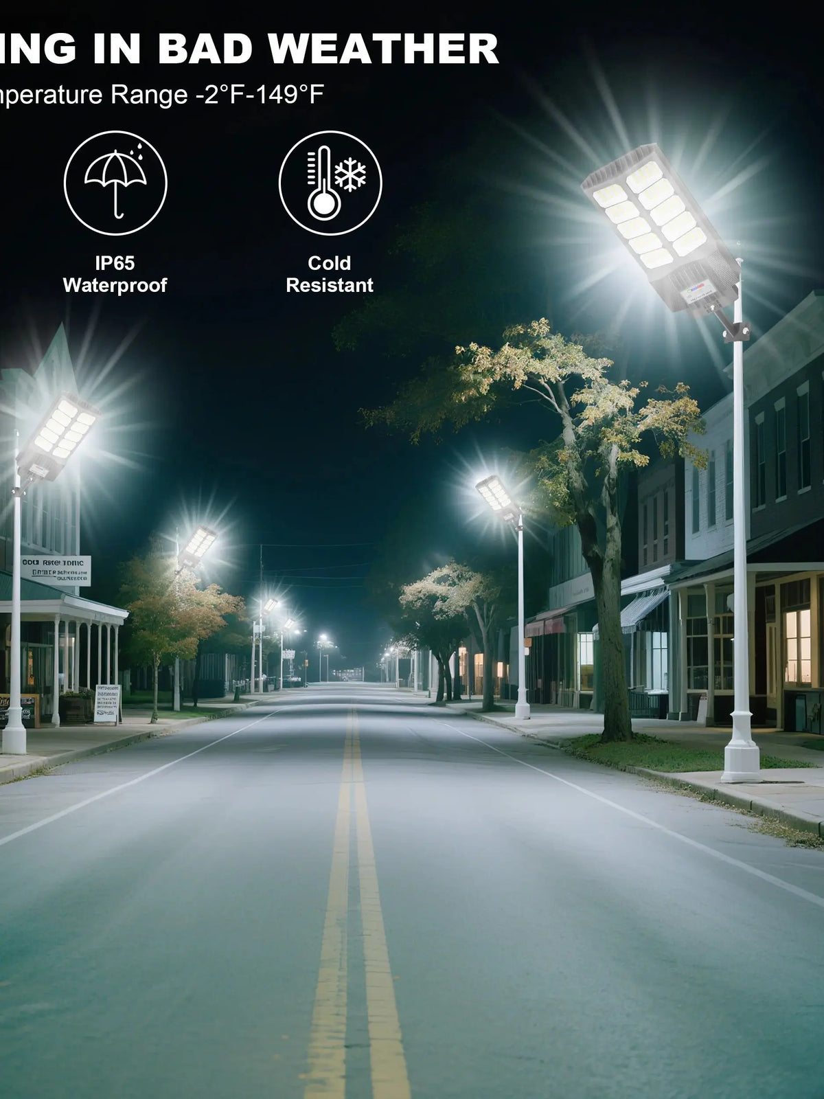Solar LED Street Lights With Motion Sensor And Remote Control