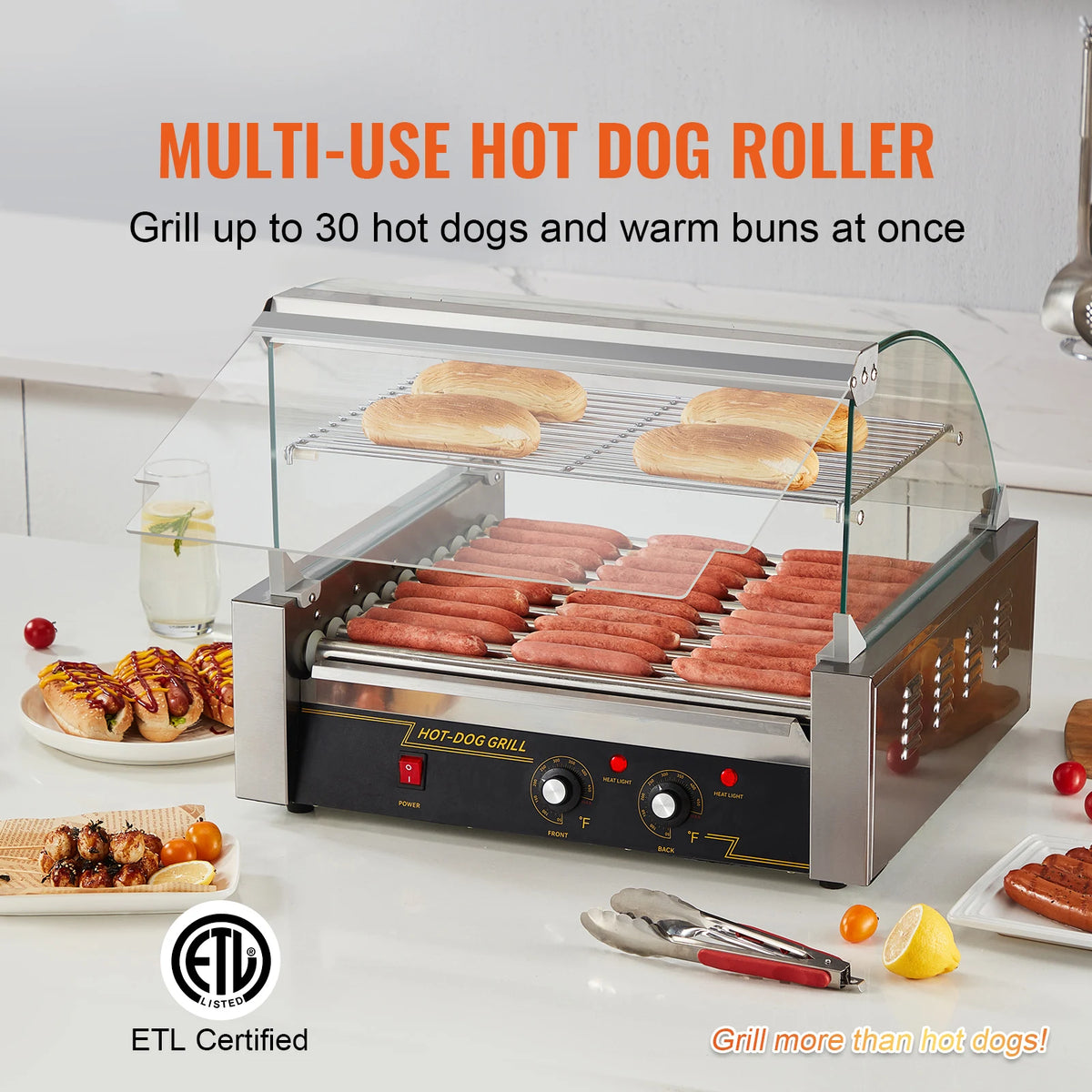 SucceBuy Commercial Electric Hot Dog Roller Sausage Maker For Parties