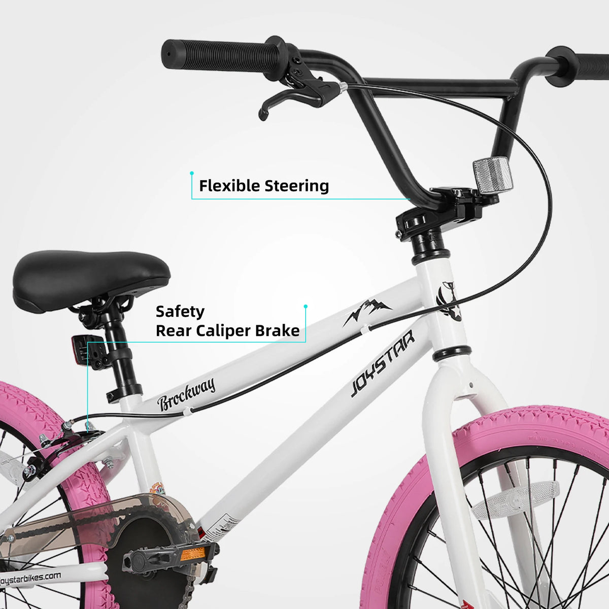JOYSTAR Brockway Freestyle Kids BMX Bike With Pegs For Beginners