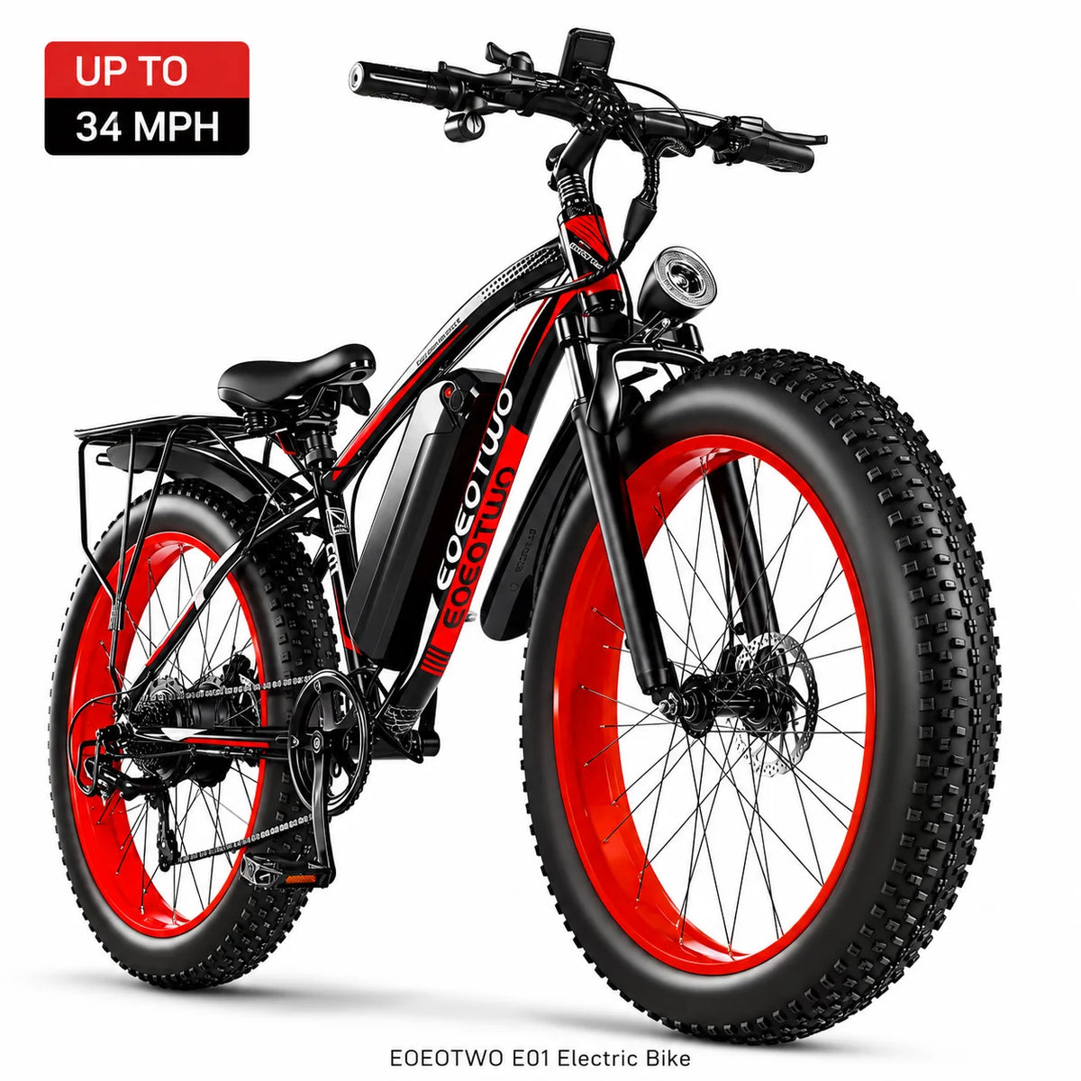 EOEOTWO Electric Fat Tire Bike With Long Range Performance