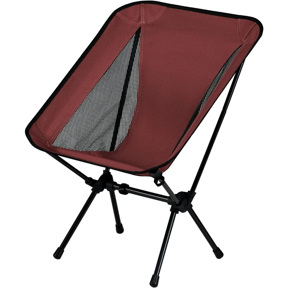 Lightweight Compact Camping Chair 265lbs X-Frame Foldable Carry Bag Quick Setup Hiking Beach