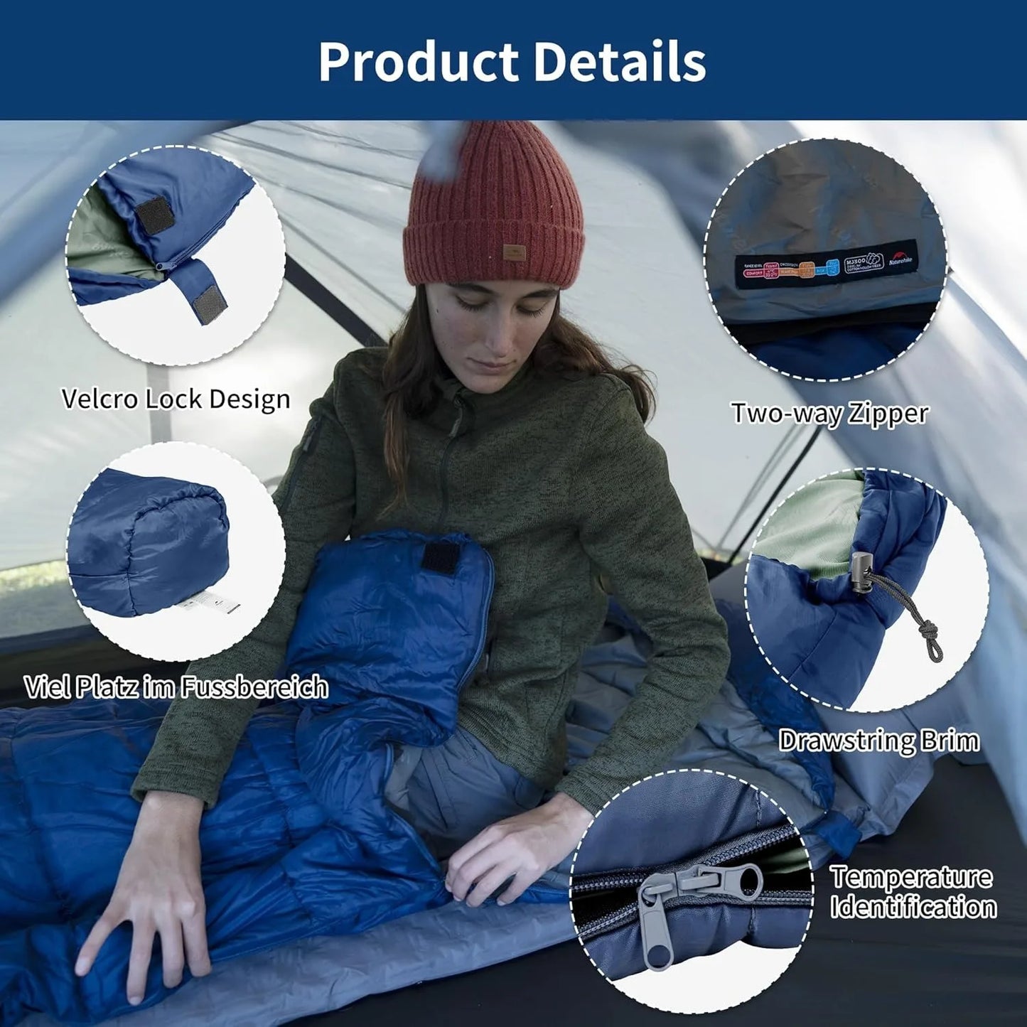 Naturehike Ultra Winter Mummy Sleeping Bag MJ300 MJ600 for Adults