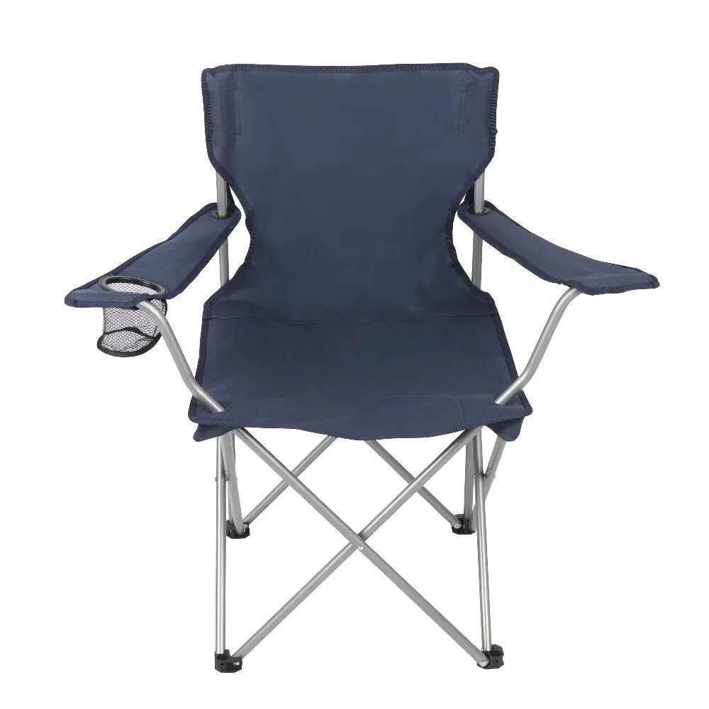 Ozark Trail Basic Quad Folding Outdoor Camp Chair Cup Holder