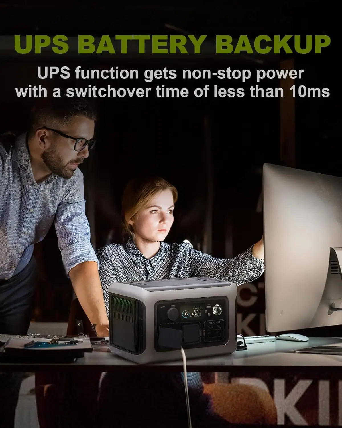 ALLPOWERS Portable Solar Power Station 299Wh LiFePO4 Battery