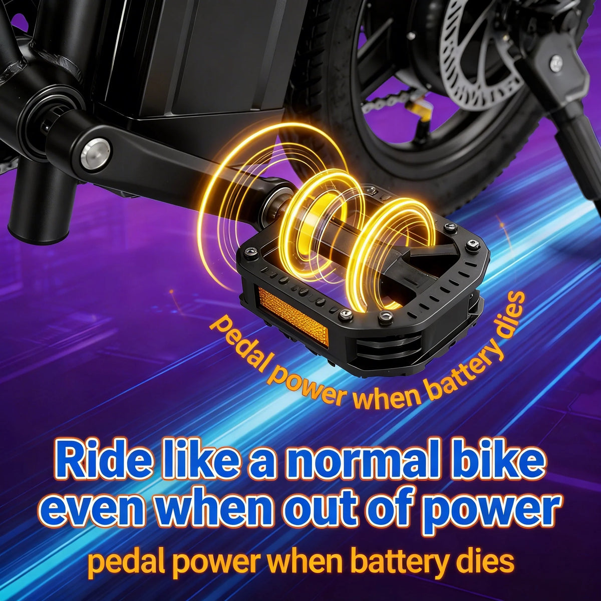 HEZZO T5 Folding Electric Bike 750W Peak Motor Disc Brakes