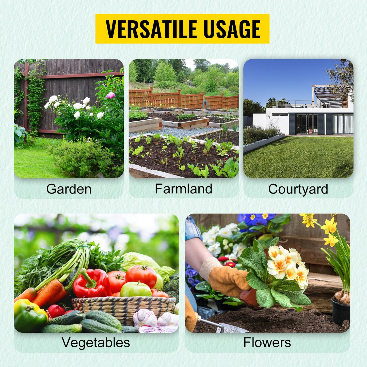 SucceBuy Walk-in Tunnel Greenhouse With Galvanized Steel Frame