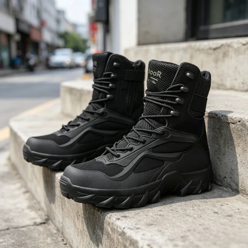 YUYIN Men's Tactical Field Non Slip Outdoor Hiking Boots