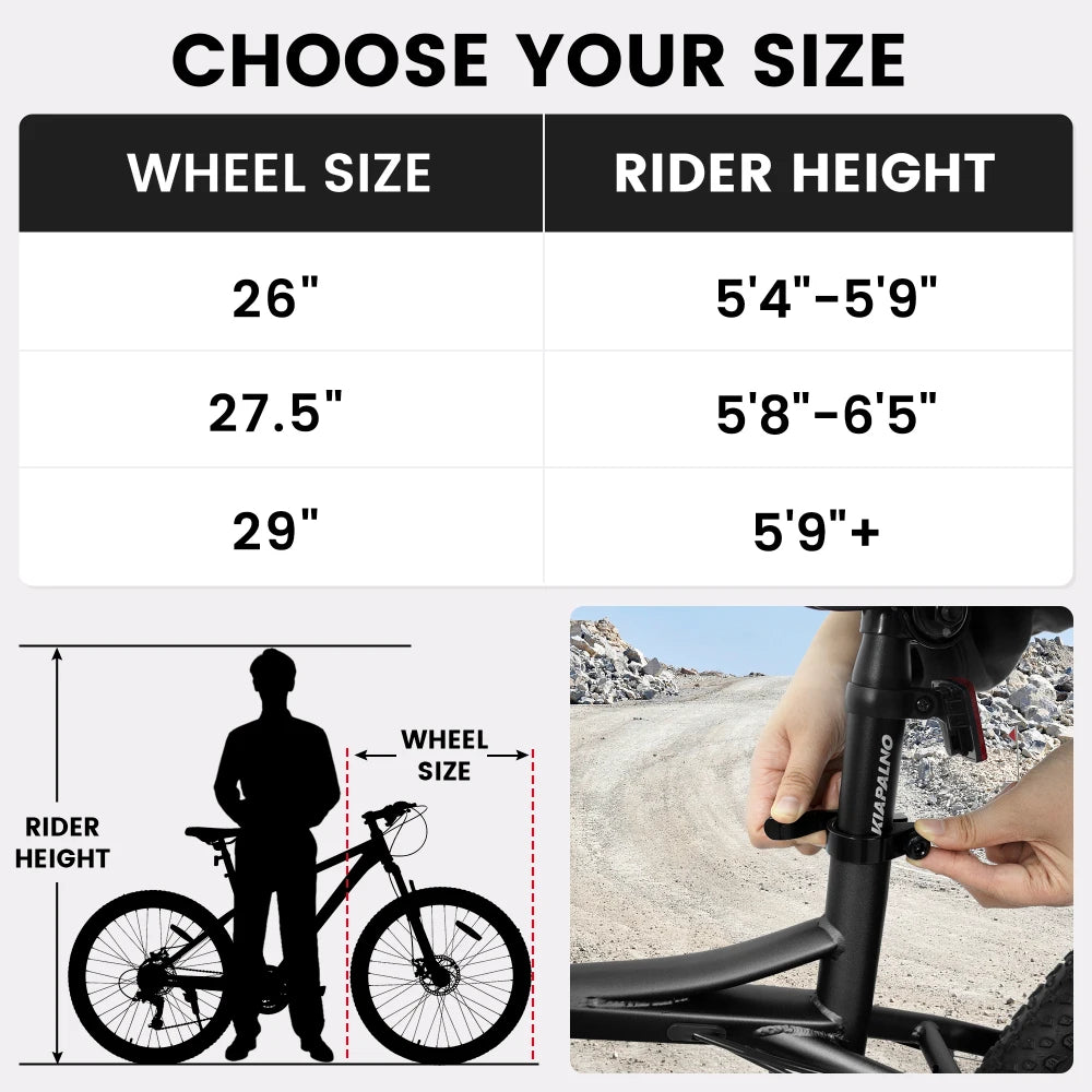 All Terrain Mountain Bike 21 Speed Gears And Disc Brakes