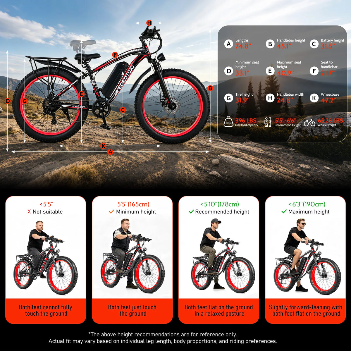 3000W Electric Bike 48V 23Ah Battery 26" 4.0 Fat Tire Ebike 40MPH High Speed Mountain Bicycle Off-Road Snow Bike for Adults
