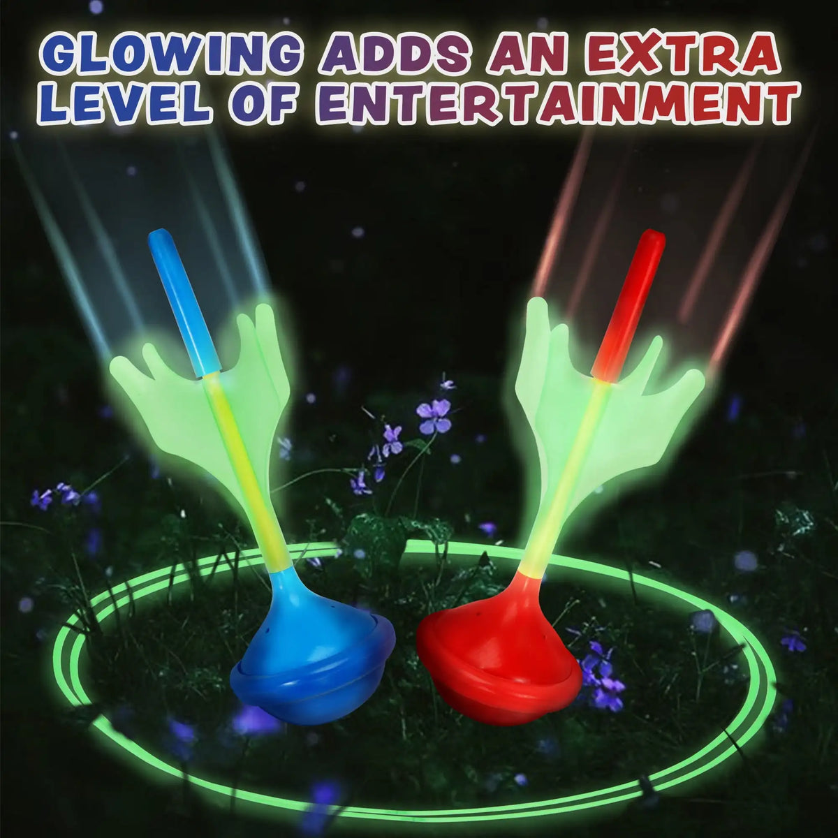 Joyfy Glow In The Dark Lawn Darts Outdoor Game Set