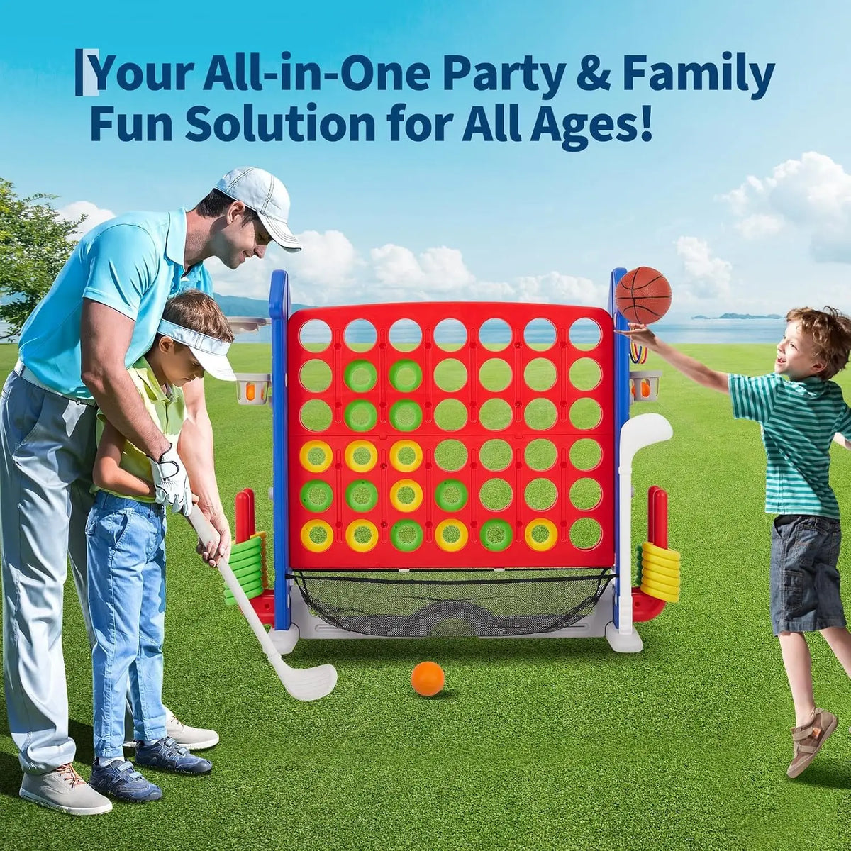 TWISTER.CK Giant Four In A Row Indoor Outdoor Family Game