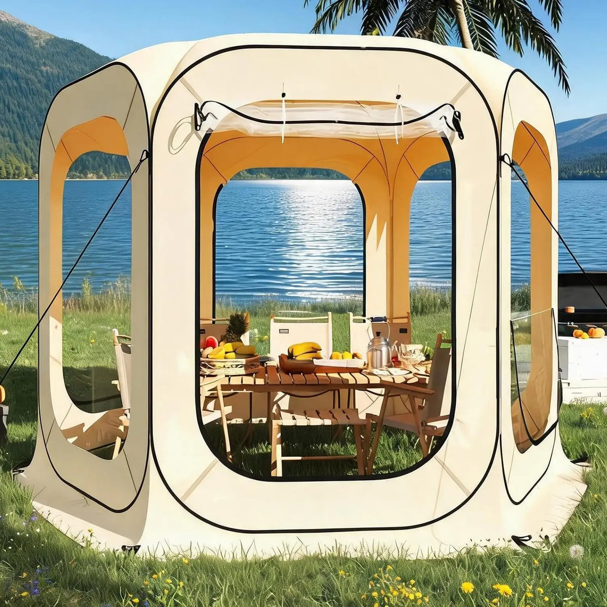 TACLEEKII Pop Up Screen Tent Portable Instant Bubble Shelter