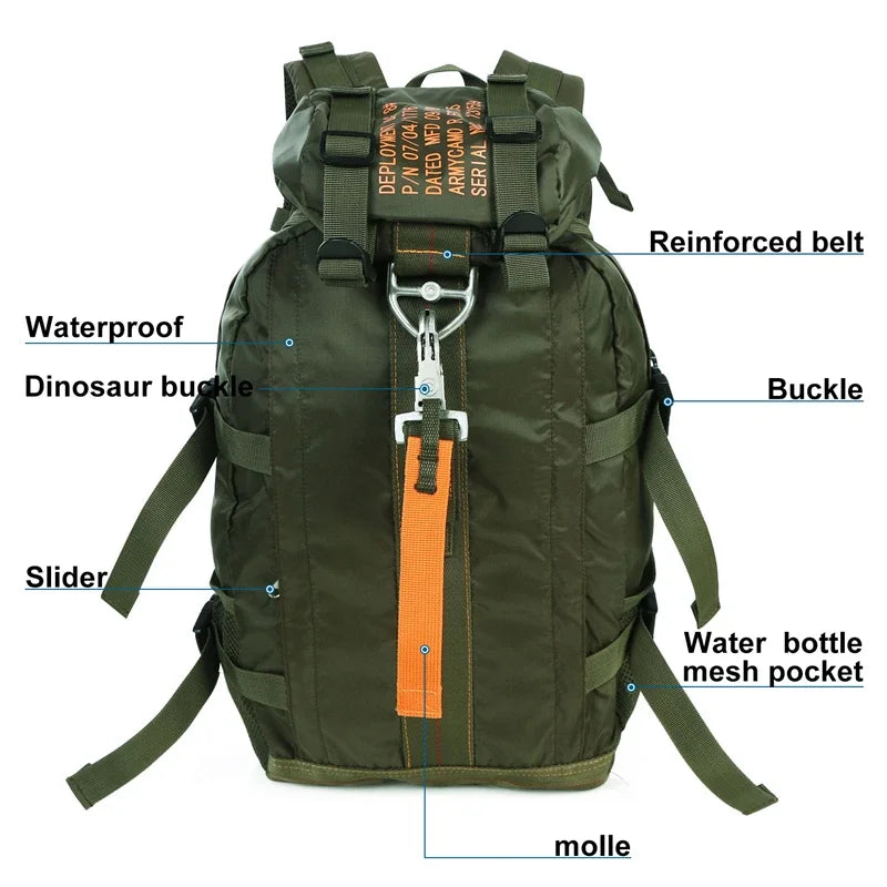 LQARMY Lightweight Hiking Backpack Durable Nylon Daypack For Travel