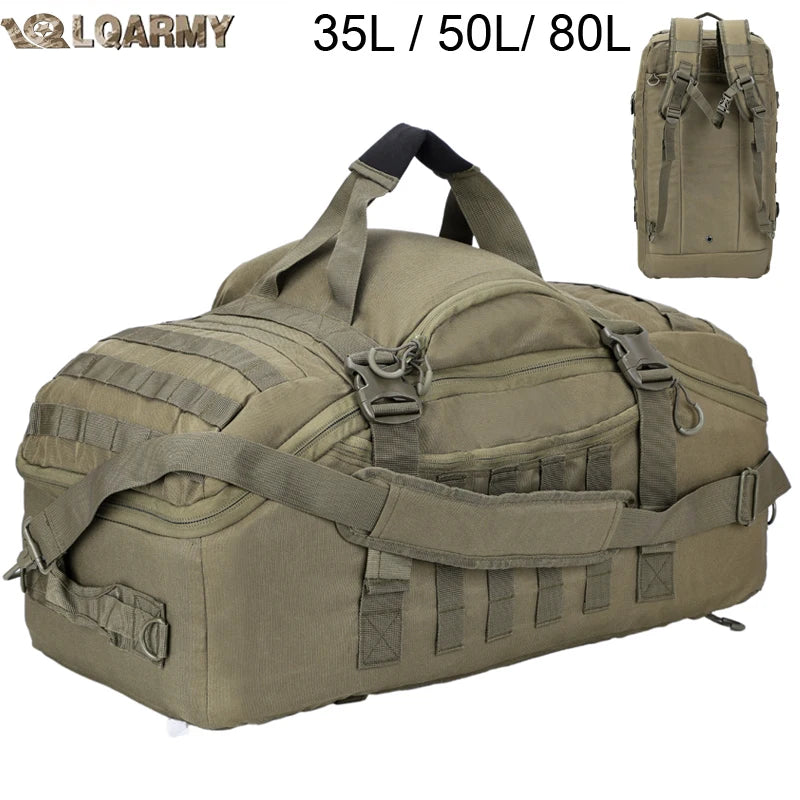 LQARMY Molle Tactical Backpack For Outdoor Hiking Travel