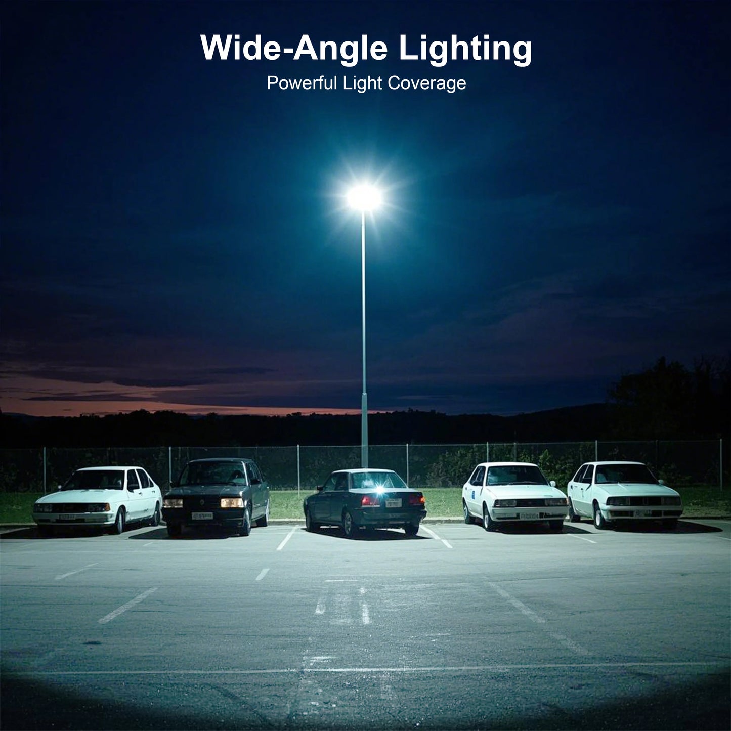 Ship from Local Warehouse, 1-Pack 8000W Outdoor Waterproof Solar Light, Motion Sensor & Remote Control, Timer & Constant Bright Mode, Dusk-to-Dawn Auto On/Off, IP65 Waterproof, Easy Installation, Ideal for Yard and Parking Lo