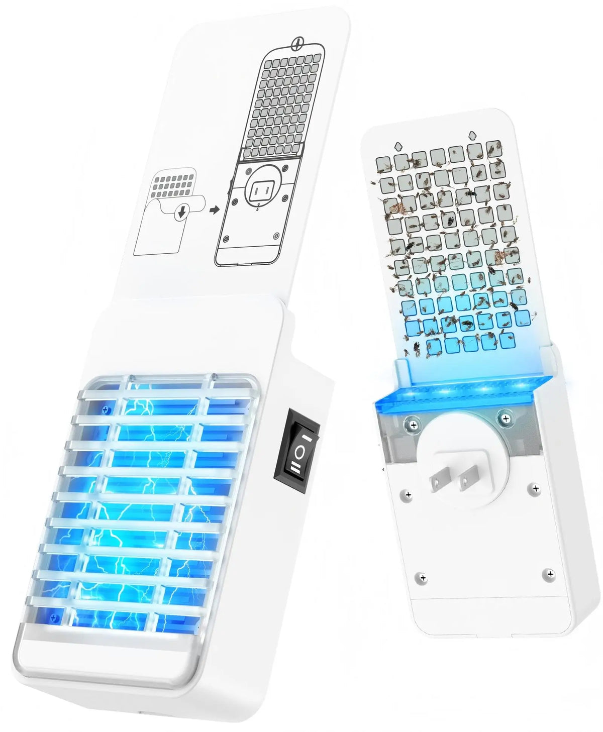 Solar 3-in-1 Bug Zapper With Flame Light RGB Projector