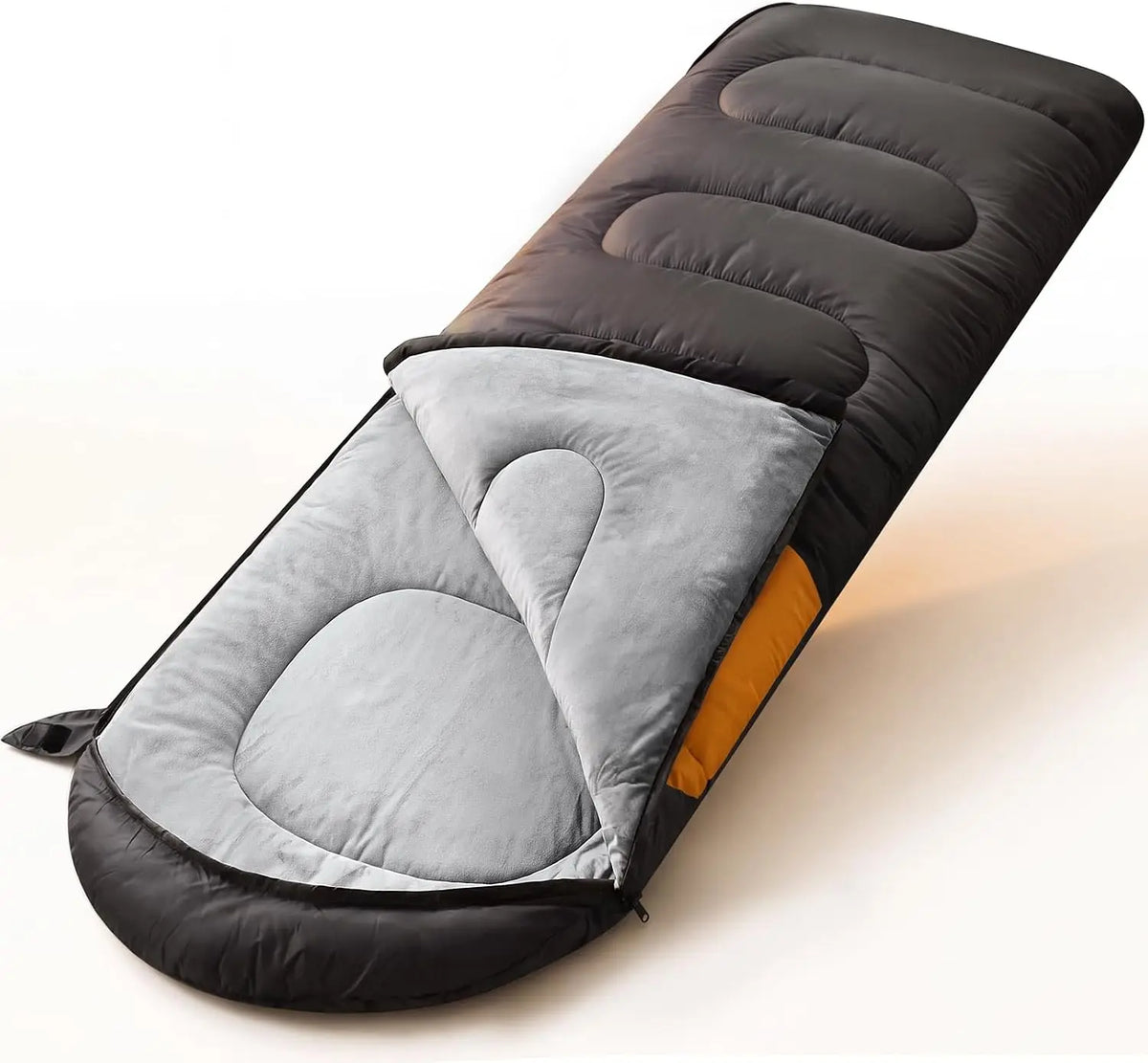 Adult Sleeping Bags for Cold Weather Camping, Fleece-Lined