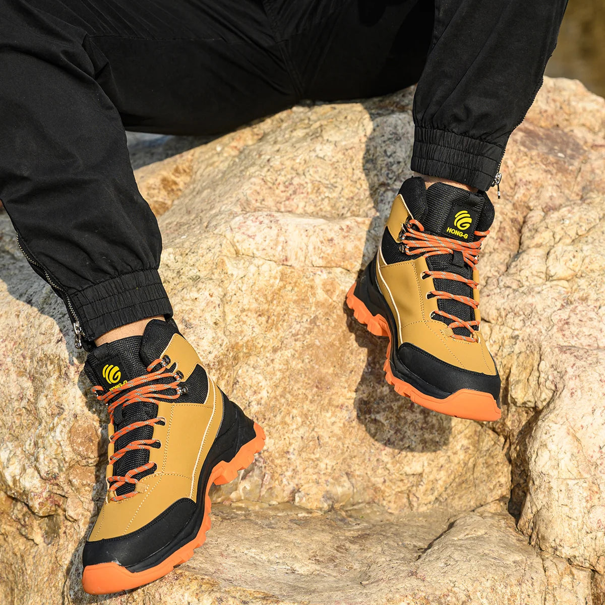 VEIGAR Men's Protective Steel Toe Safety Work Boots