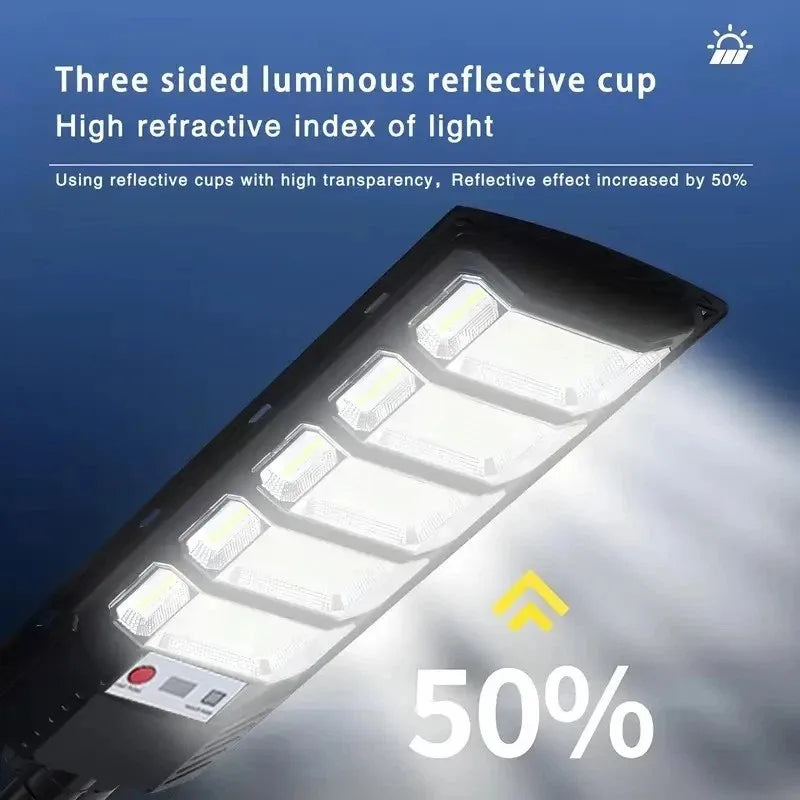 Solar Street Lights With Motion Sensor Dusk To Dawn Waterproof Installation