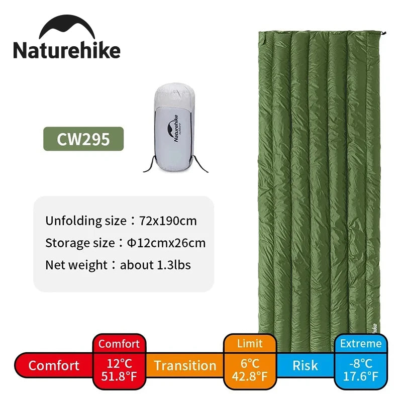 Naturehike Ultralight Duck Down Sleeping Bag For Backpacking and Camping