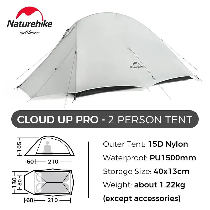 Naturehike Ultralight Double Layer Waterproof Backpacking Tent for Hiking