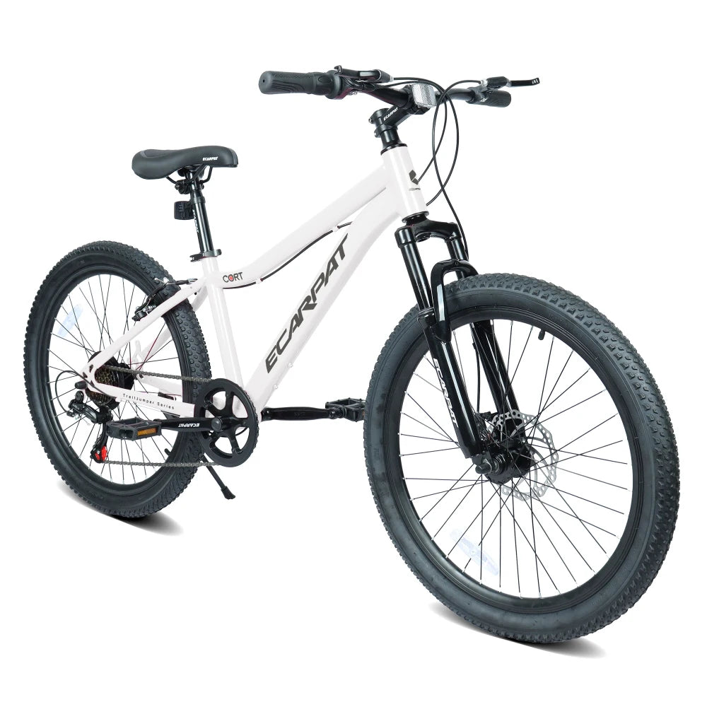 Youth Mountain Bike With 7 Speeds And Front Suspension