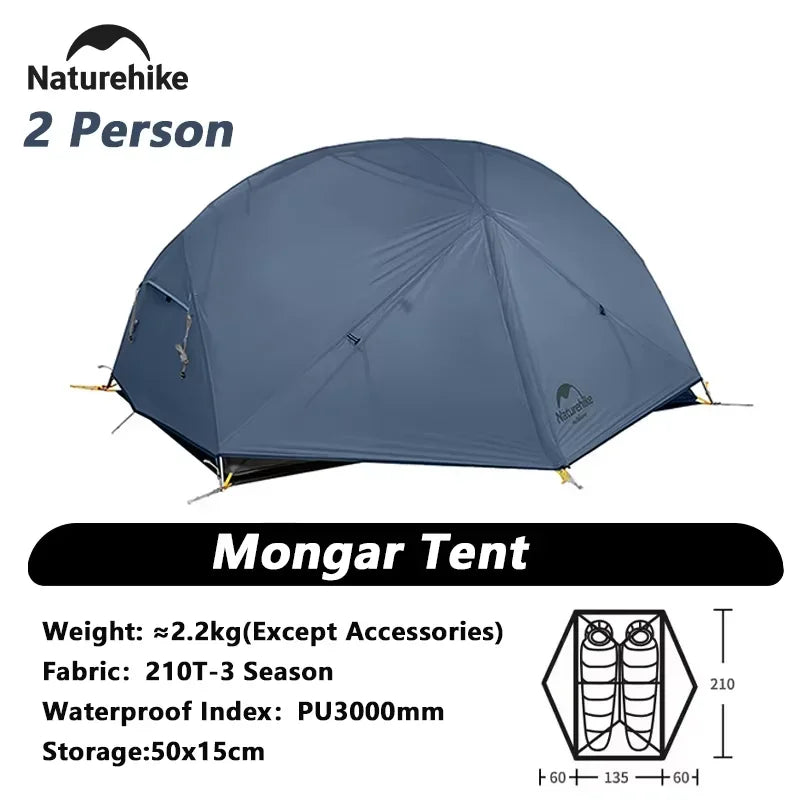 Naturehike Mongar Two Person Ultralight Waterproof Camping Tent