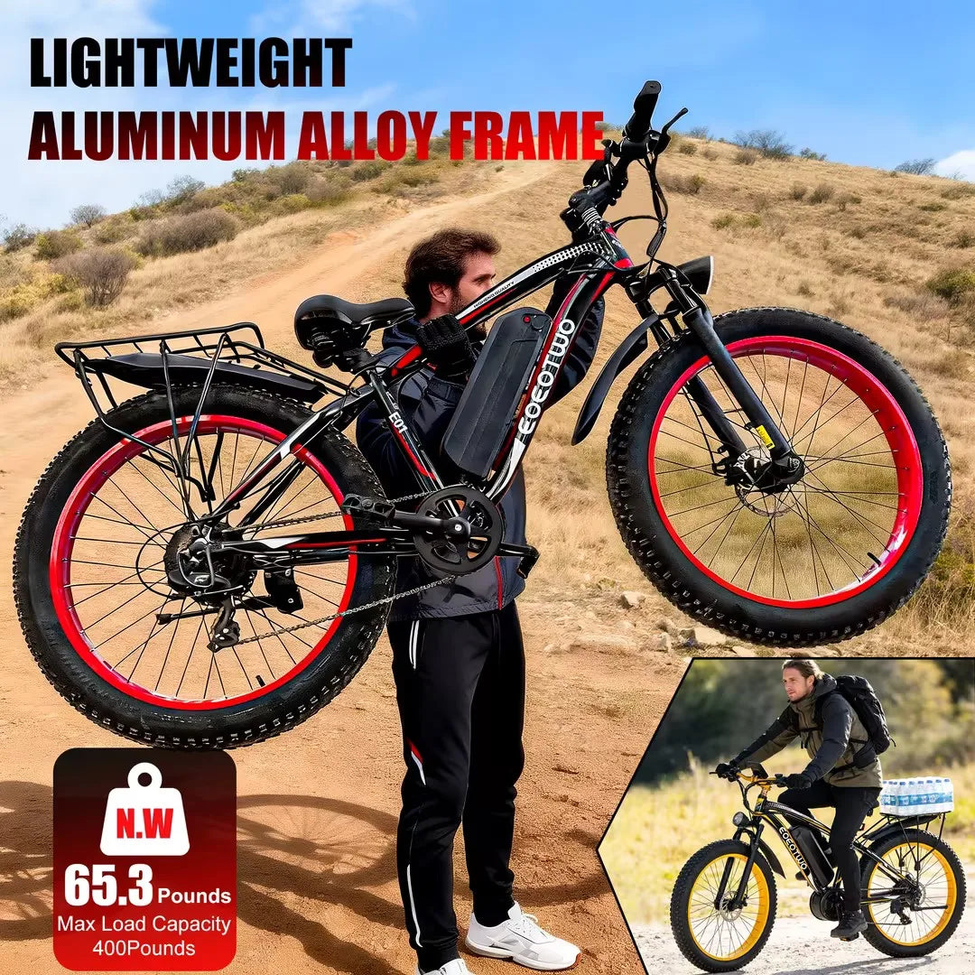 EOEOTWO Heavy Duty Electric Bicycle With Front Suspension