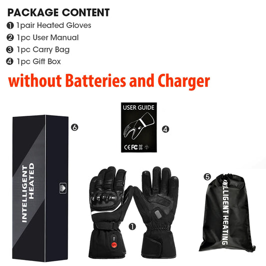 Savior Heat Waterproof Rechargeable Electric Motorcycle Gloves