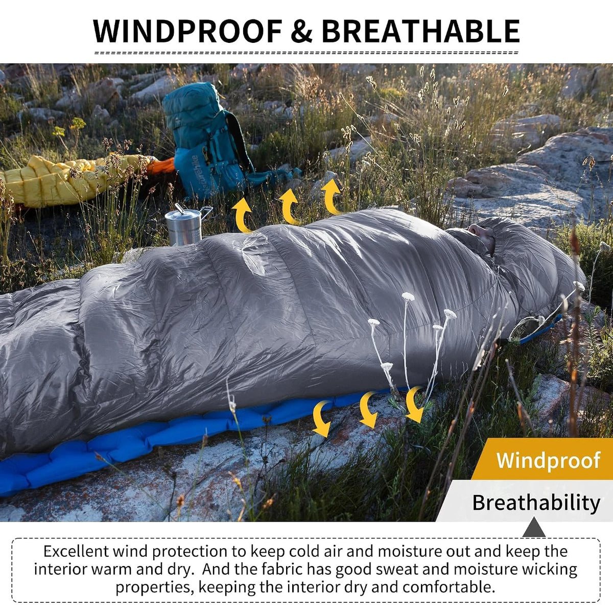 Naturehike Ultralight Duck Down Four Season Sleeping Bag For Hiking