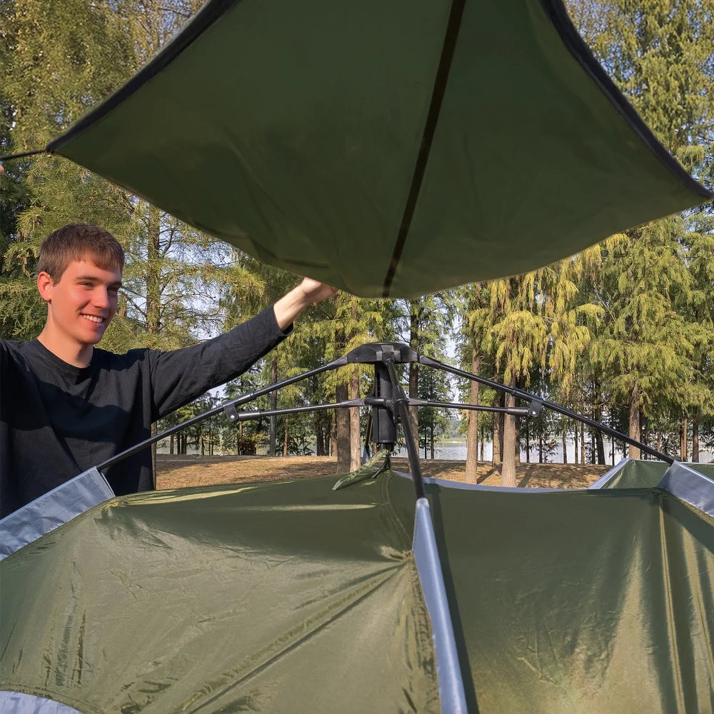 Night Cat Instant Pop Up Camping Tent With Rainfly