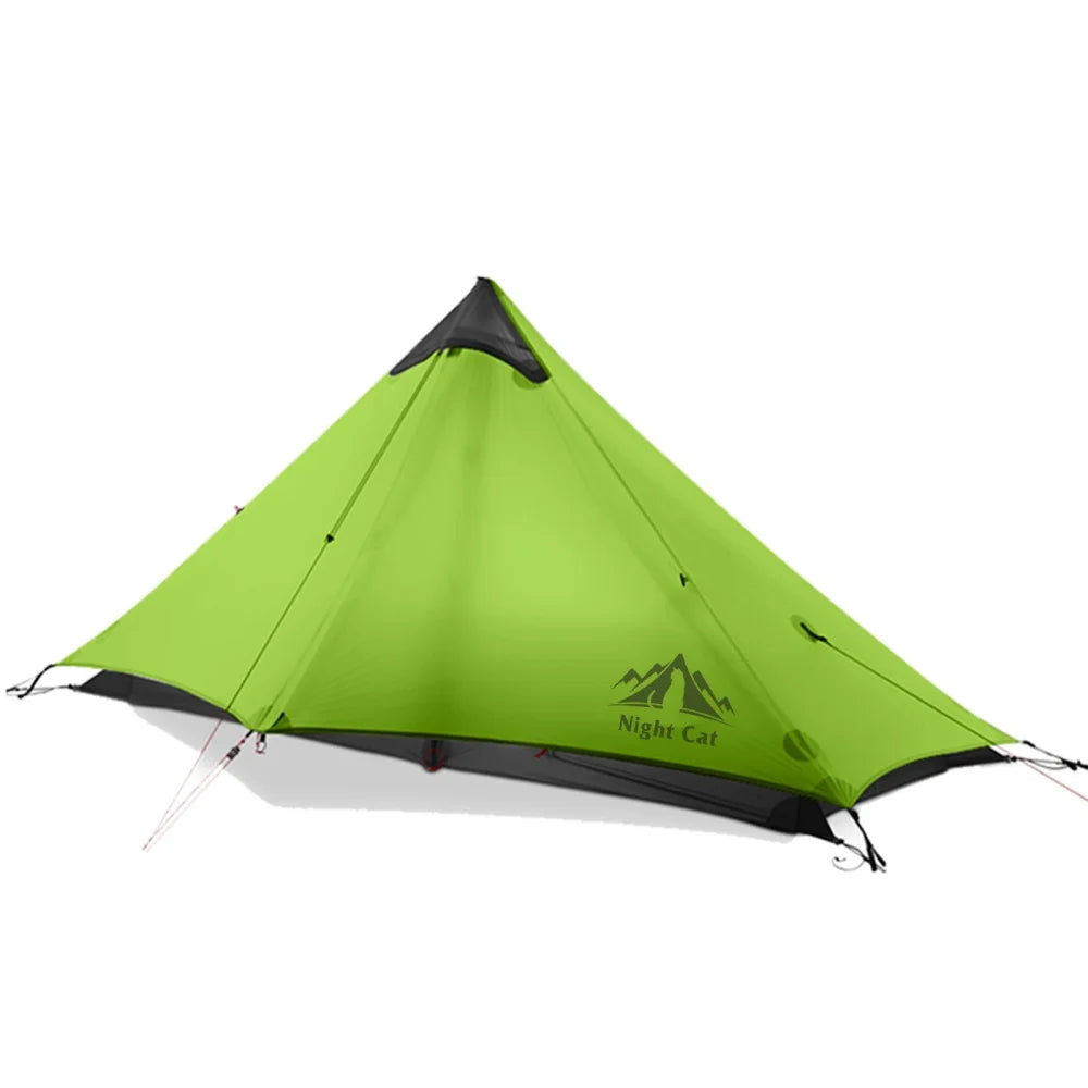 Night Cat 1 Person Tent Ultralight: Lightweight One Man Tent For Hiker Camper Backpacking Exploring Desert Forest Island