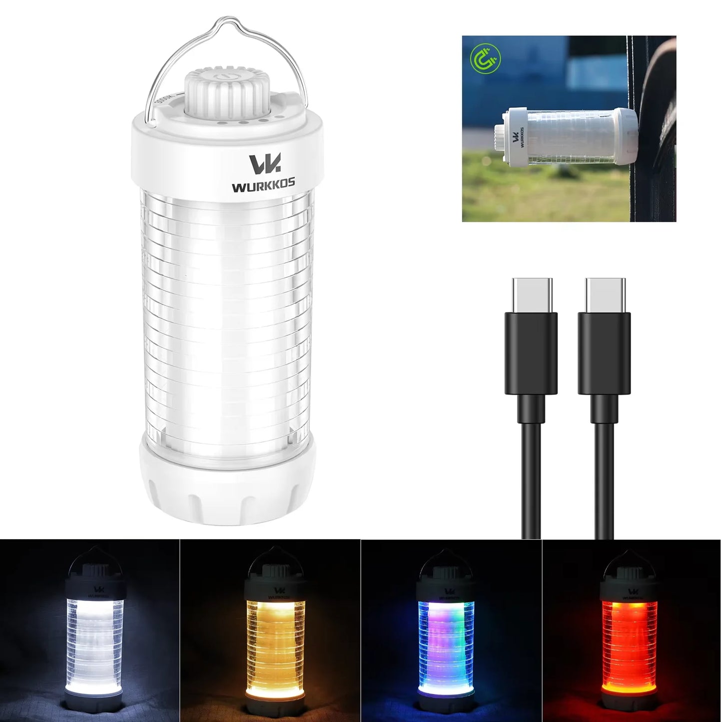 Wurkkos Cl01 550lm Waterproof Rechargeable Led Camping Lantern
