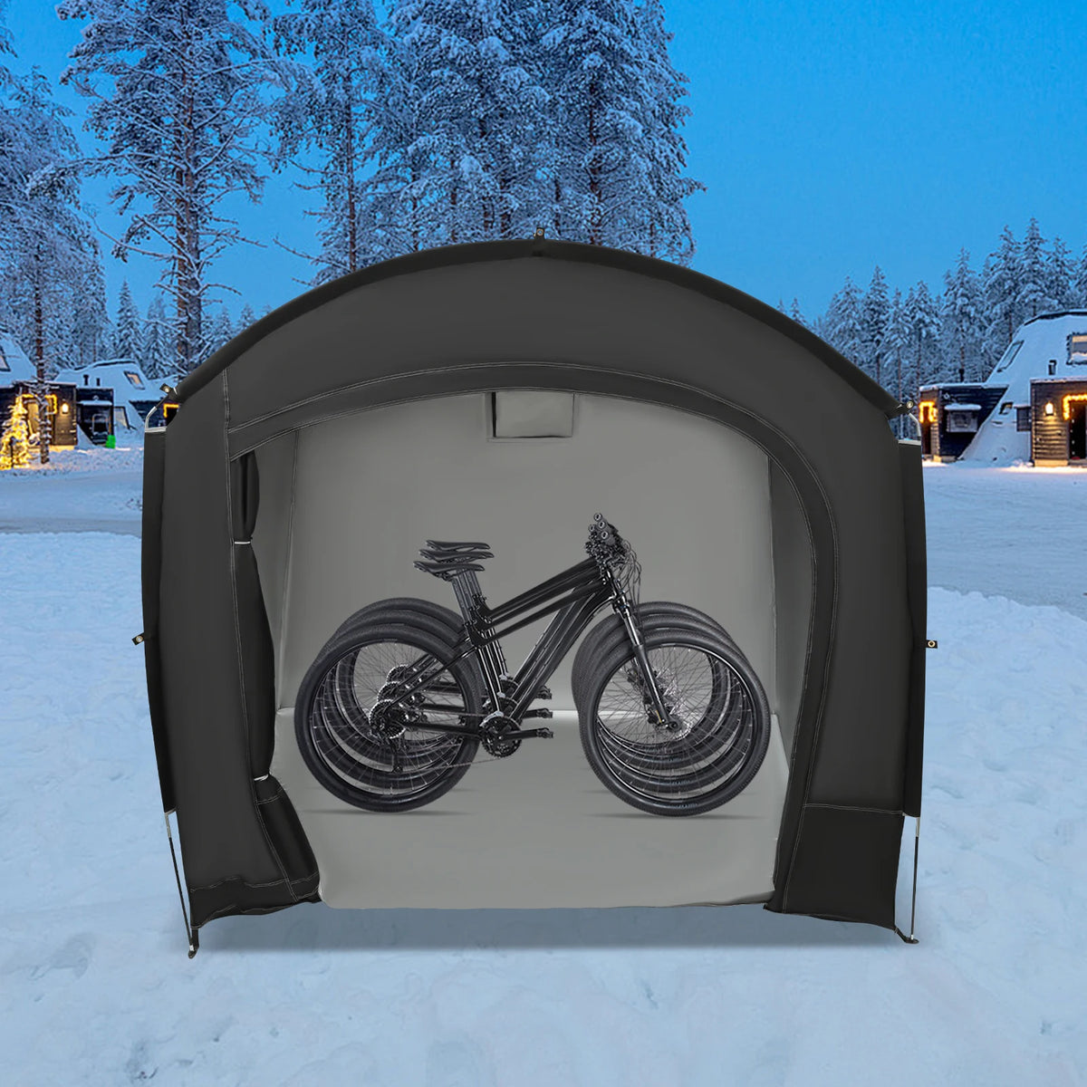 Portable Waterproof Bicycle Storage Shelter with Oxford Fabric Cover