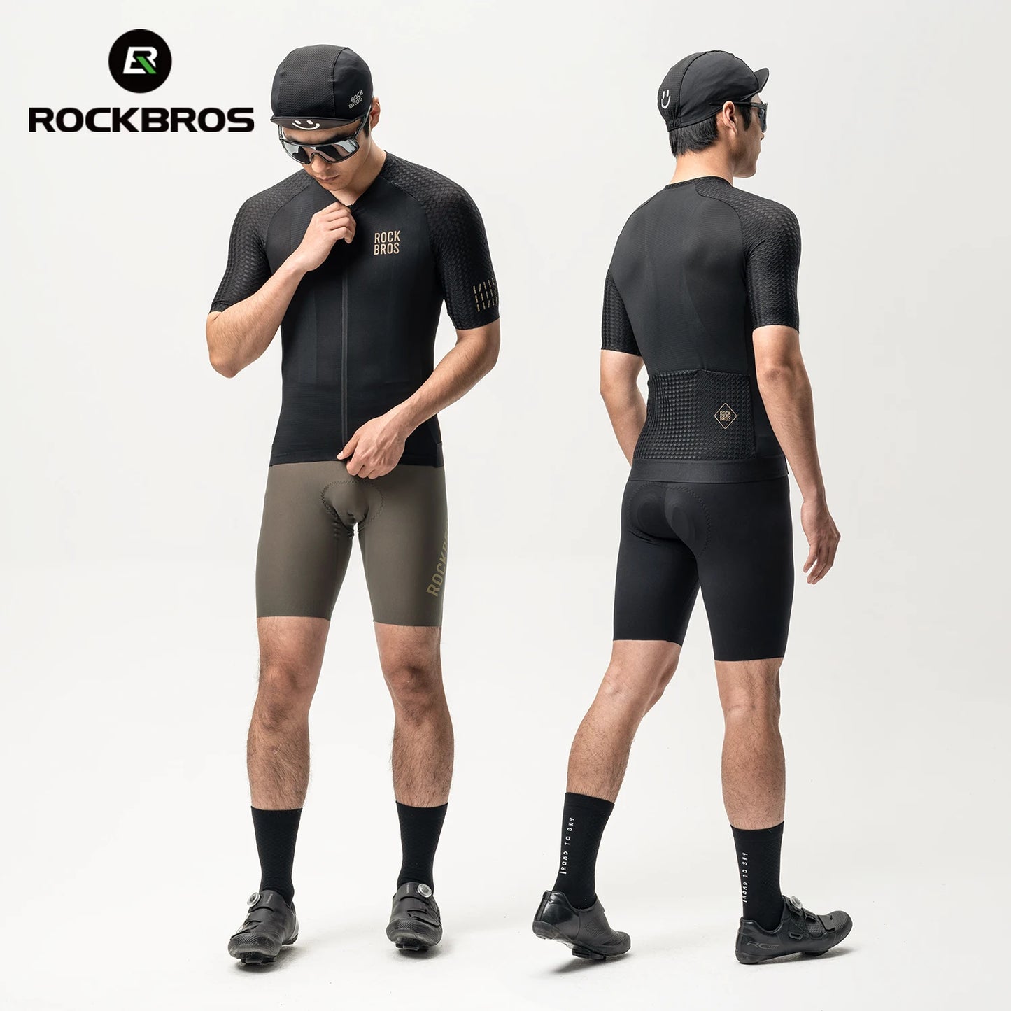 Rockbros Men Quick Dry Breathable Cycling Jersey Short Sleeve Top