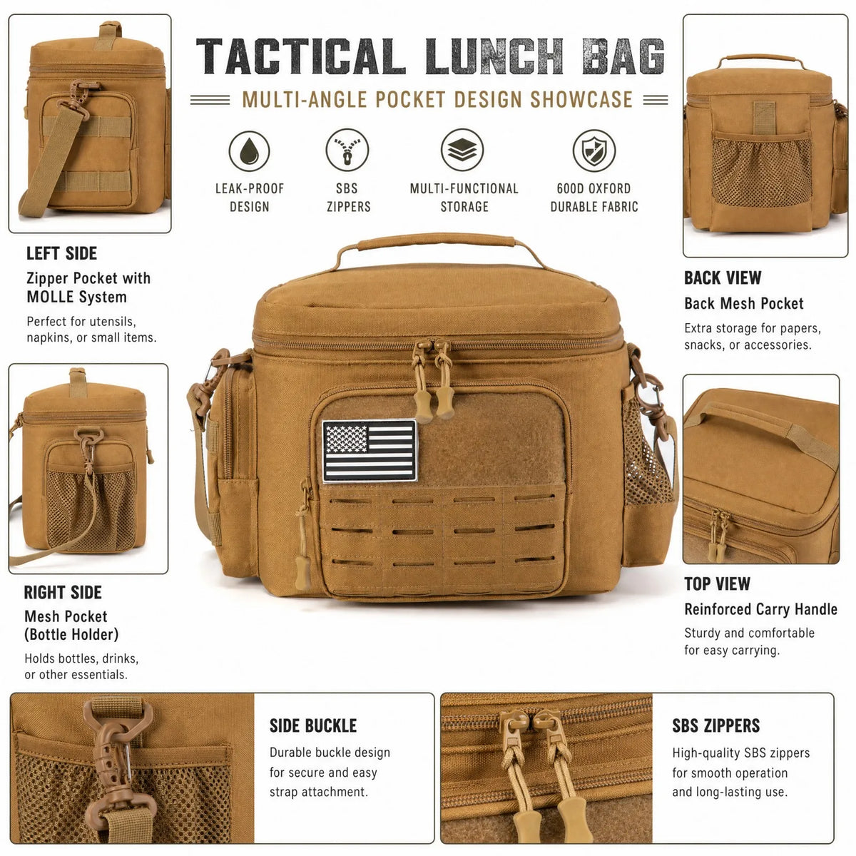 ReFire Gear Insulated Thermal Lunch Bag Leakproof Tactical Food Carrier