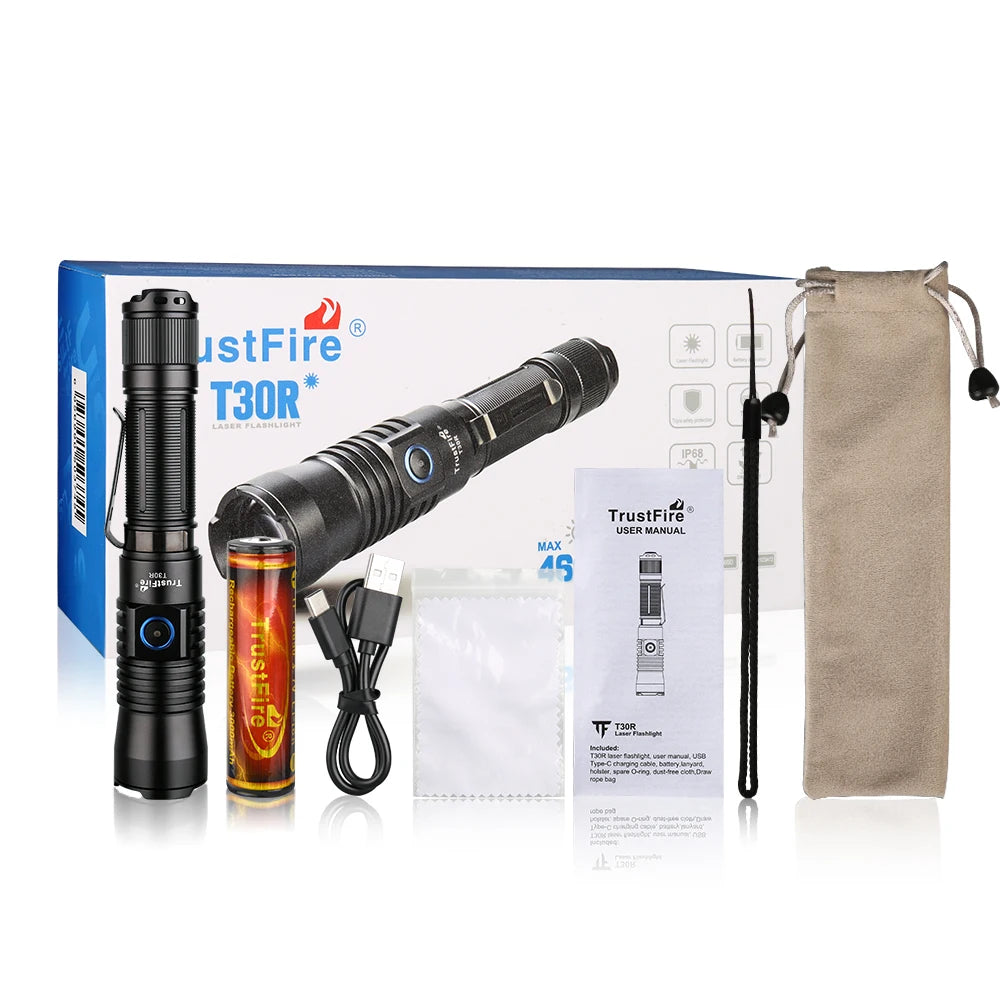 TrustFire T30R Tactical Rechargeable LED Flashlight For Security