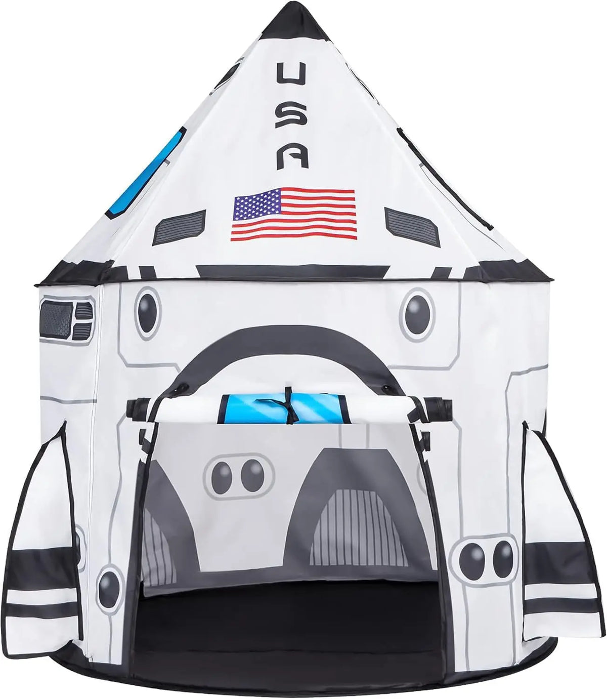 Joyfy Rocket Ship Play Tent Set With Tunnel For Kids