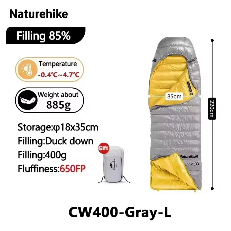Naturehike Ultralight Duck Down Four Season Sleeping Bag For Hiking