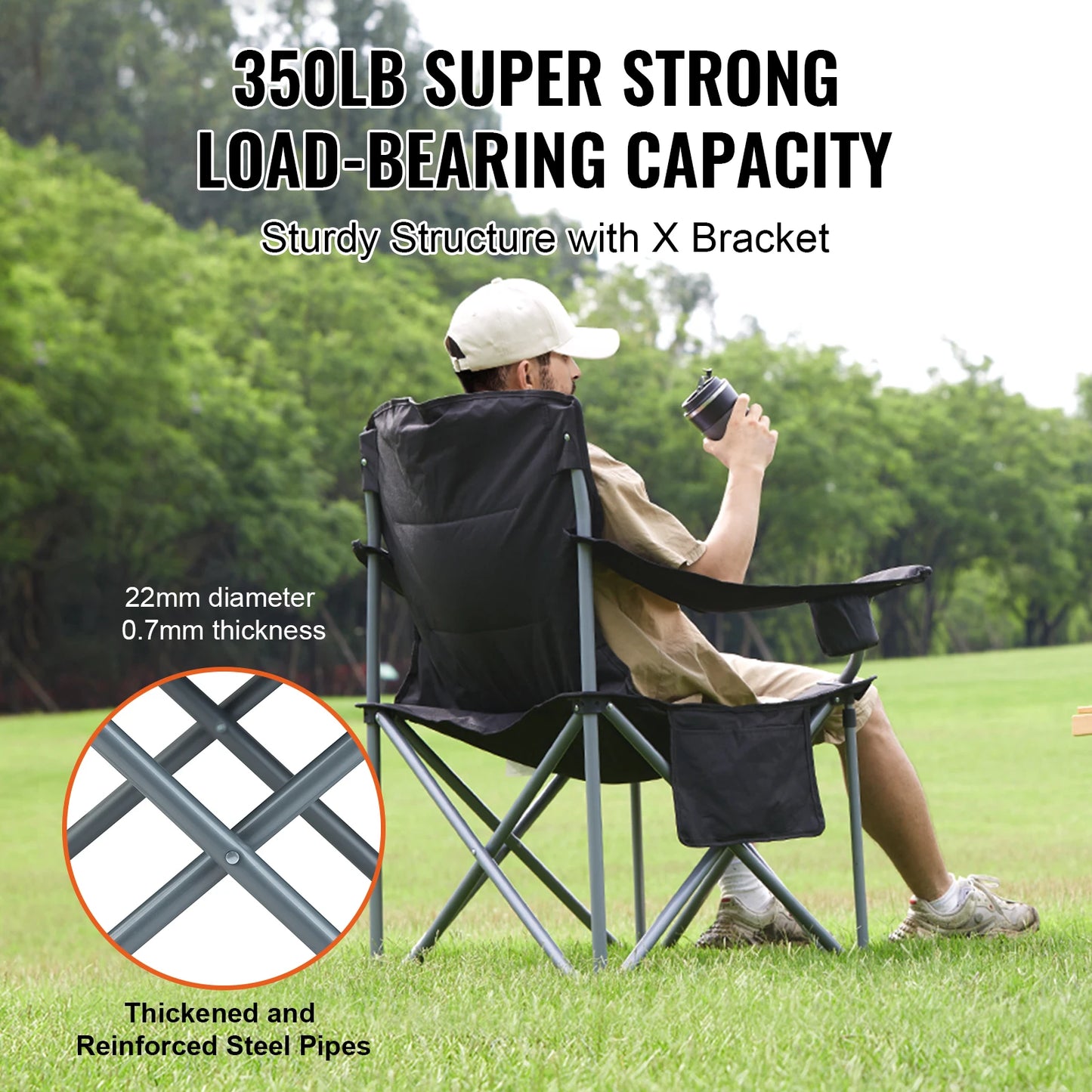 SucceBuy Ultralight Outdoor Camping Chair For Beach Hiking And Fishing