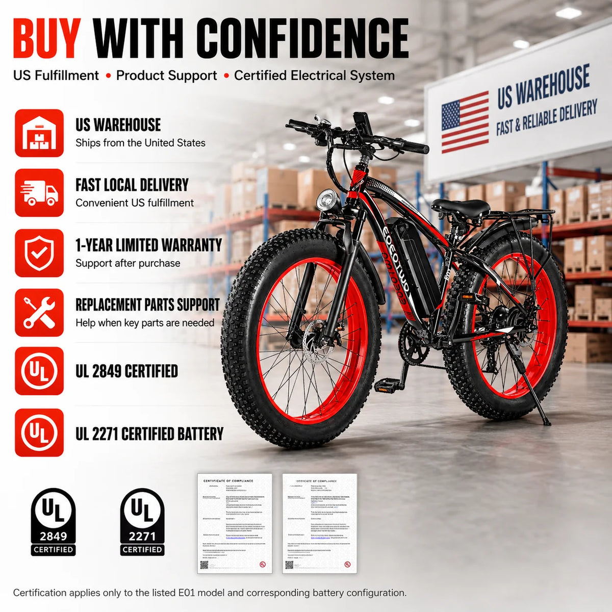 EOEOTWO Electric Fat Tire Bike With Long Range Performance