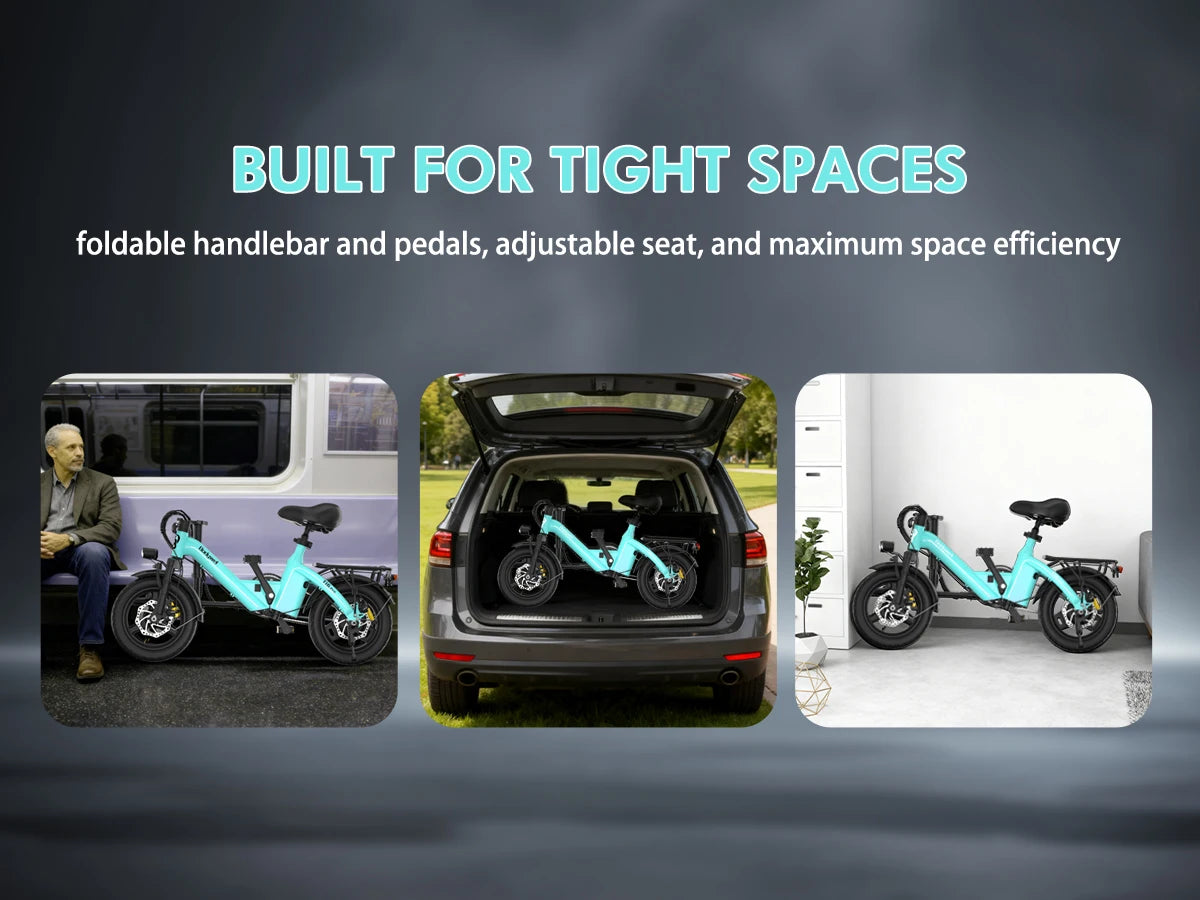 Bodywel Folding Electric Commuter Bike With Dual Disc Brakes