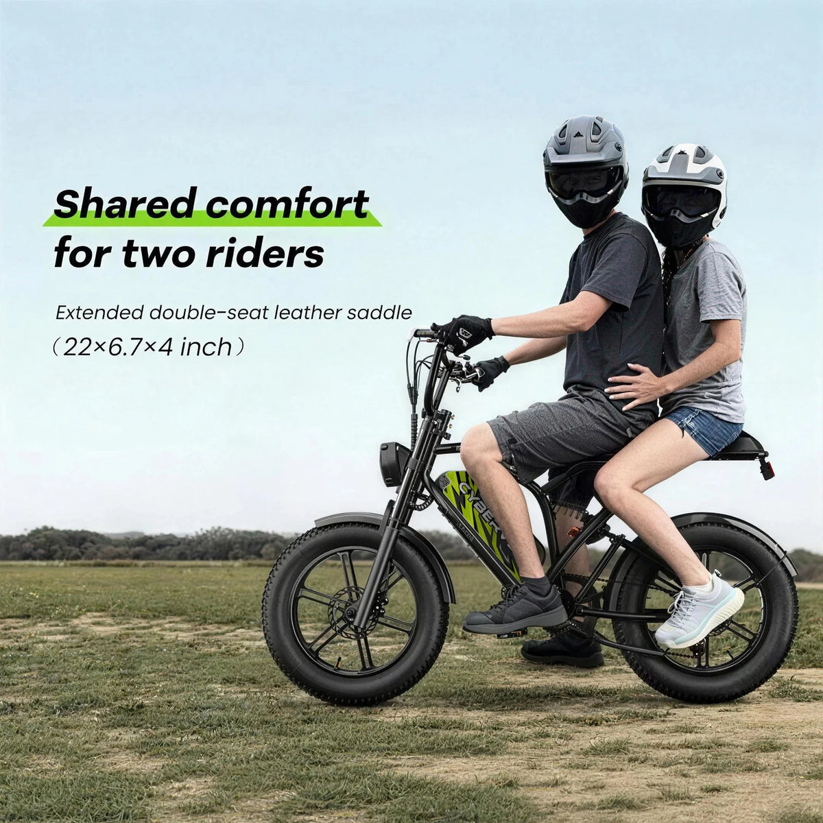 Cybervelo 1000W Electric Bike for Adults 20 Inch Fat Tire 48V All-Terrain E-Bike with Removable 20AH/30AH Battery 30MPH Speed EK11