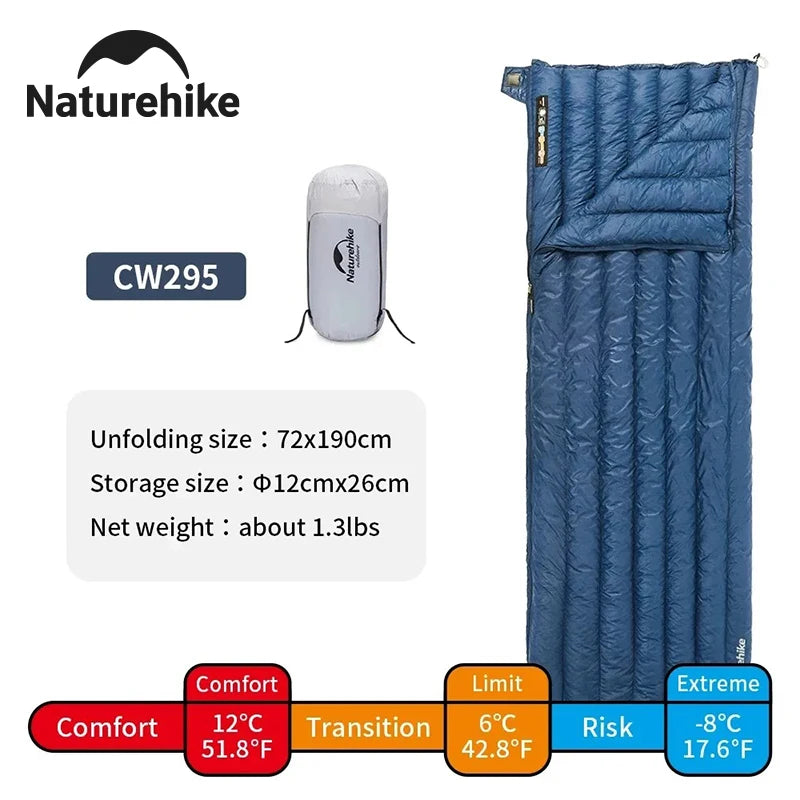 Naturehike Ultralight Duck Down Sleeping Bag For Backpacking and Camping