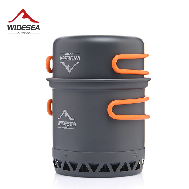 Widesea Foldable Aluminum Camping Cookware Set For Outdoors