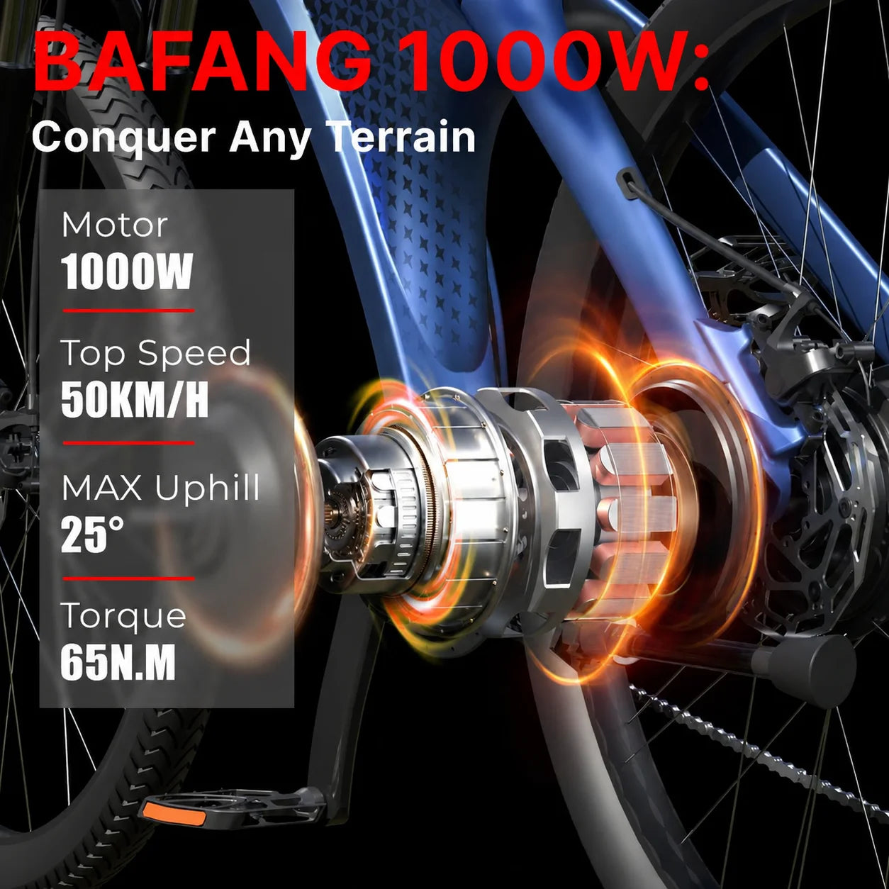 Huanqi Q5 1000W Adult Electric Bike Aluminum Frame