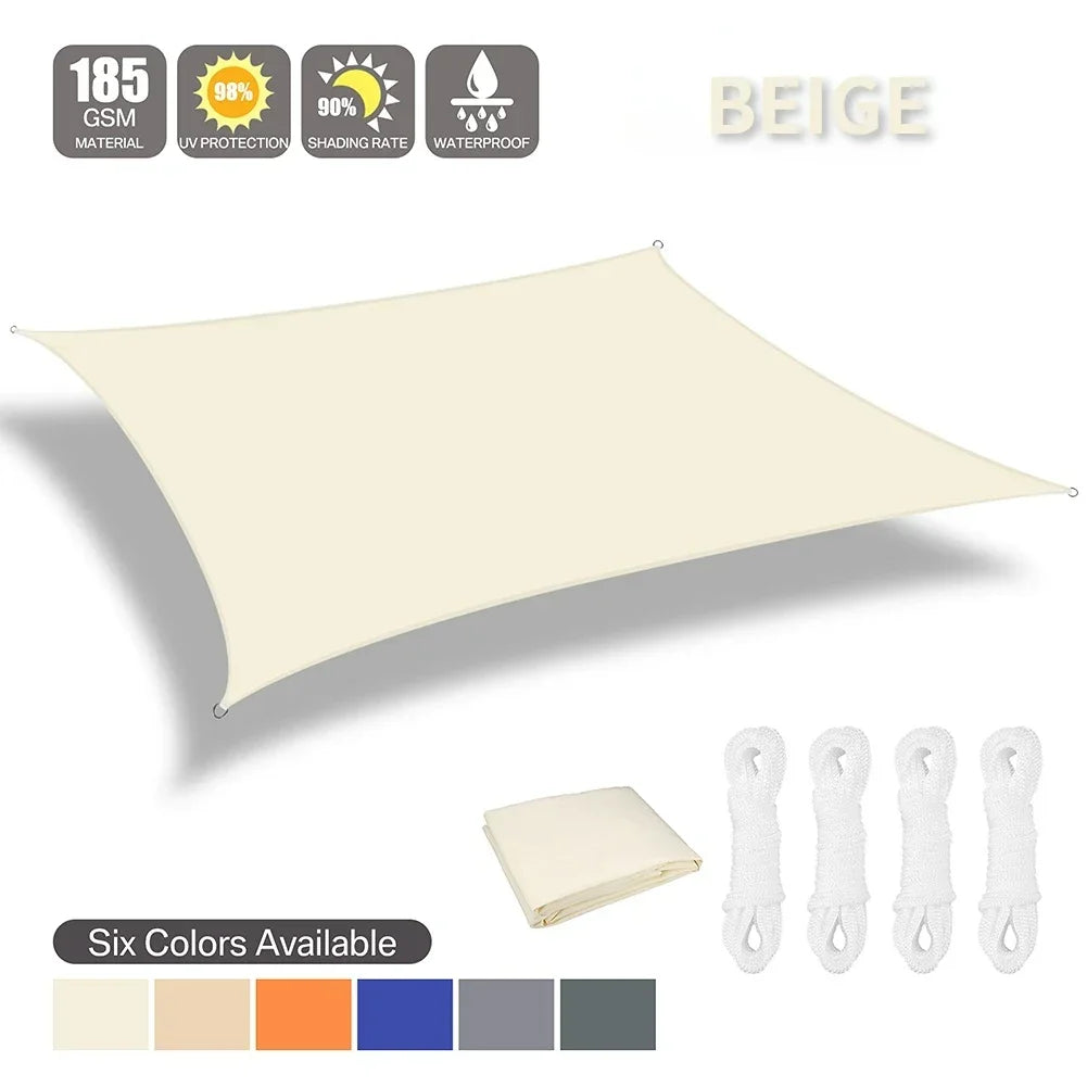 Waterproof Outdoor Shade Sail Canopy For Garden Patio