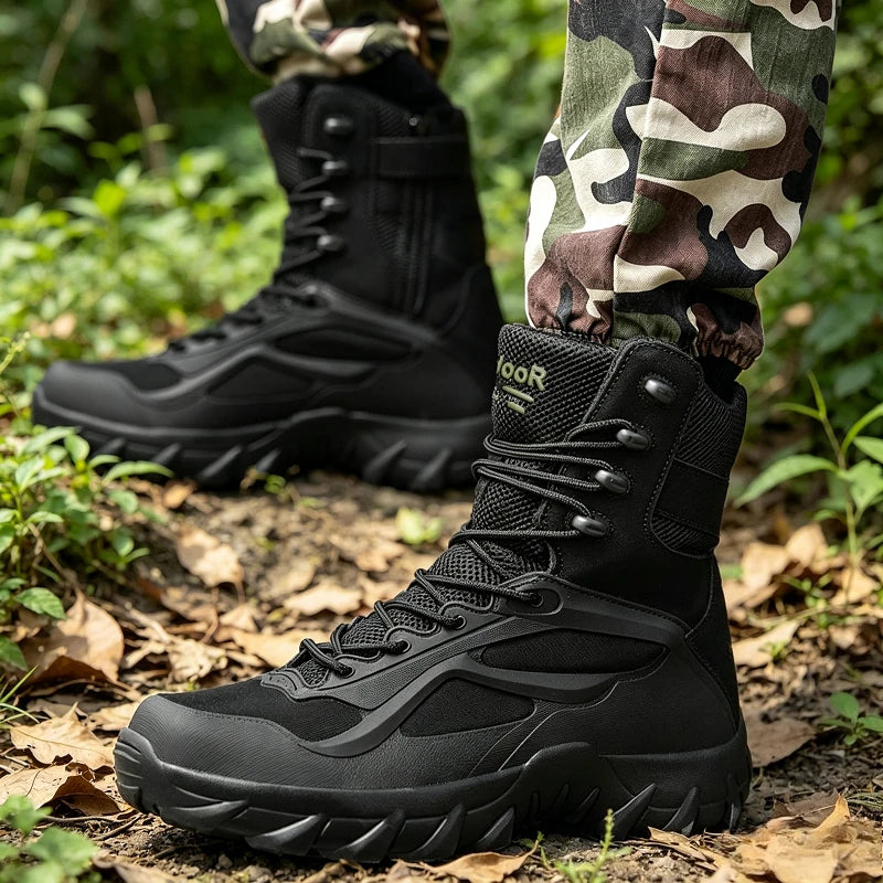 YUYIN Men's Tactical Field Non Slip Outdoor Hiking Boots
