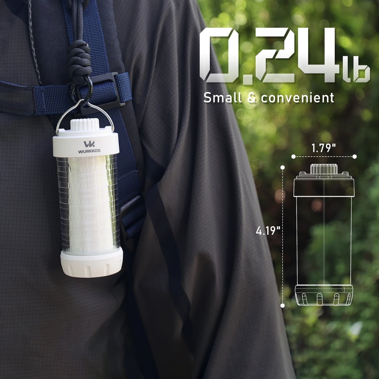 Wurkkos Cl01 550lm Waterproof Rechargeable Led Camping Lantern