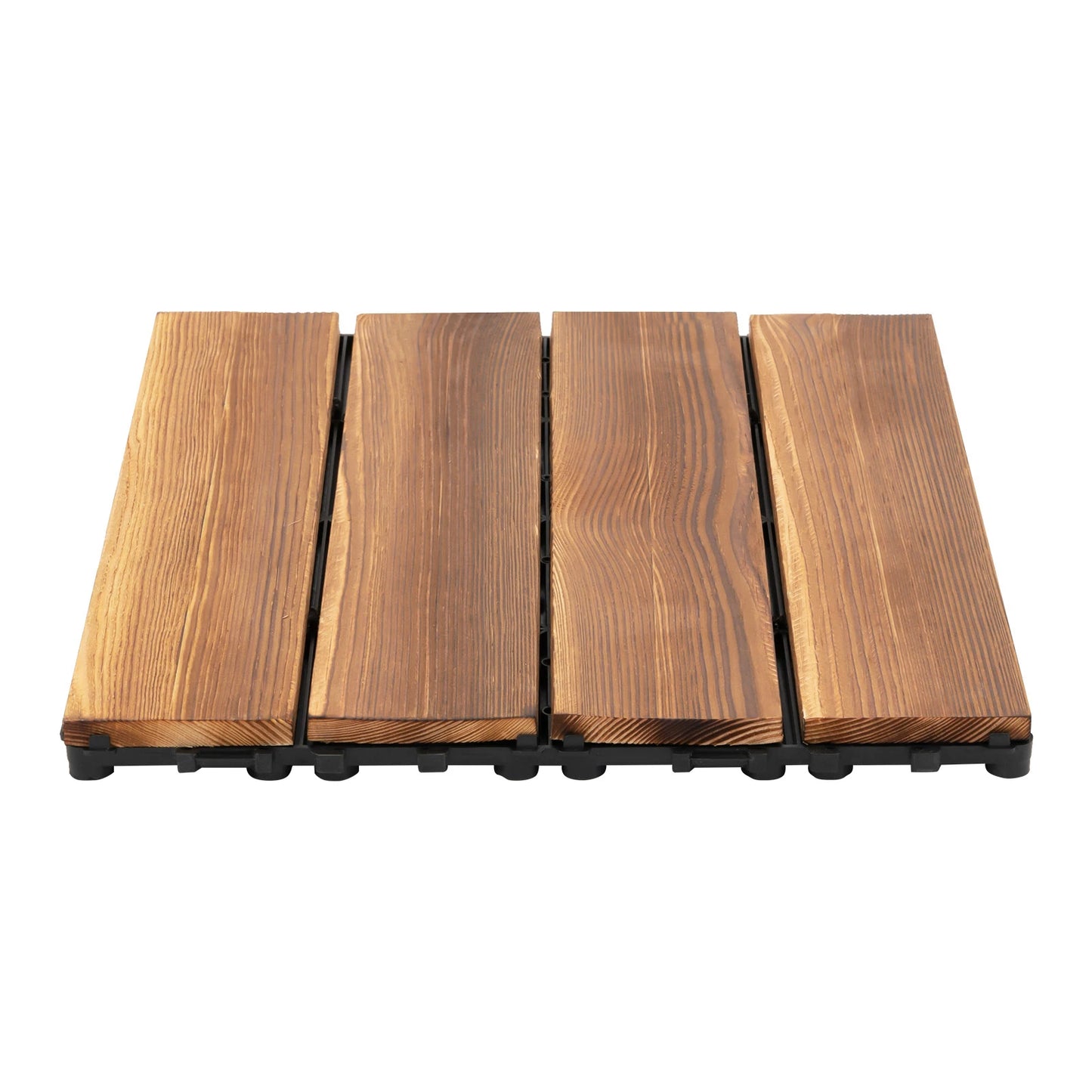 Waterproof Wood Plastic Composite Interlocking Deck Tiles For Outdoor Patios